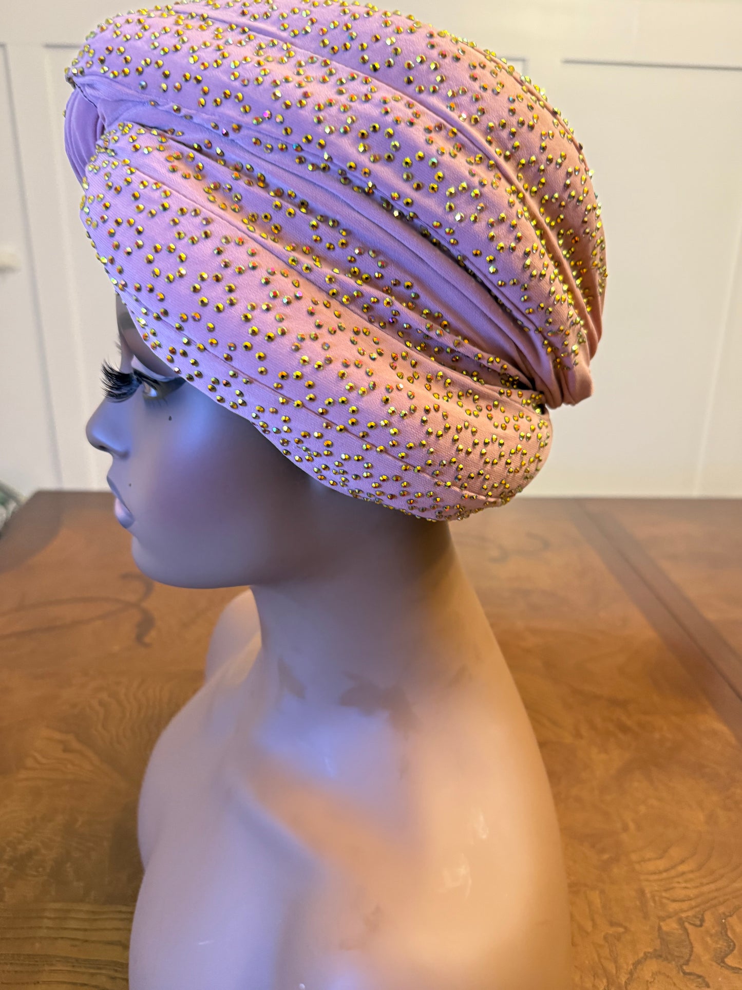 African Stoned Turban/Hat/Cap