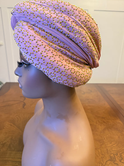 African Stoned Turban/Hat/Cap