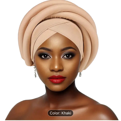 African Double Twisted Turban