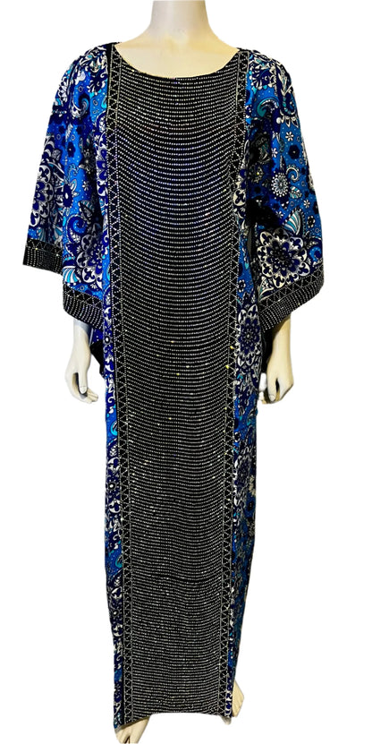 Ankara Kaftan with Front Stones Afro American Outfits