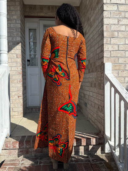 African  Ankara  Wax Print Women Wrapped Dress