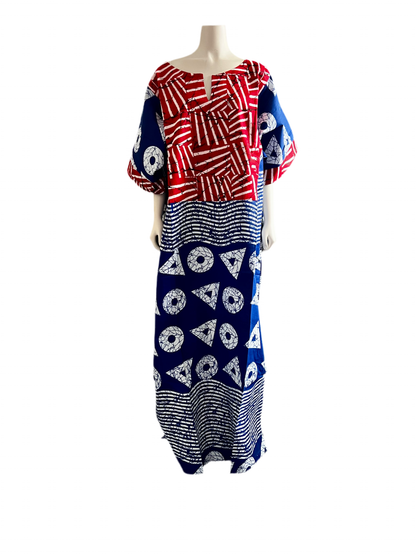 African Print Afro Noa Free Style Dress