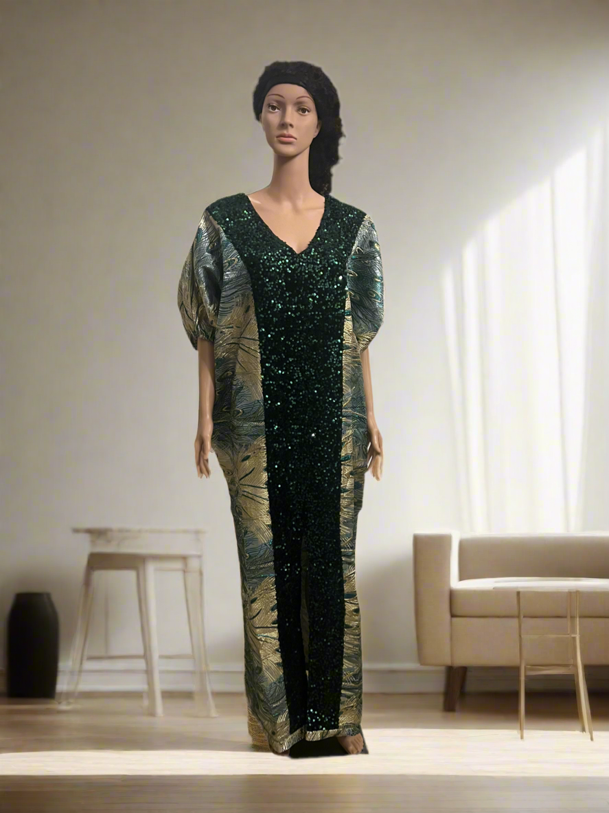 Afro Jemima Damask Brocade Boubou