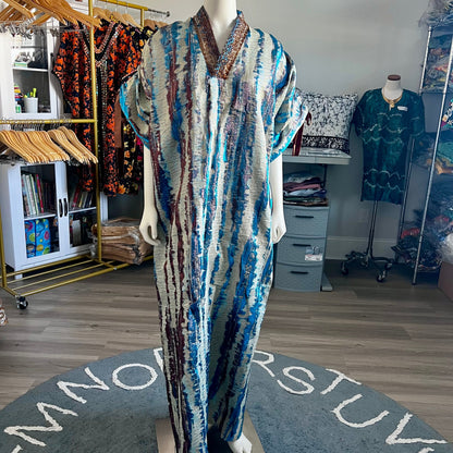 Afro Kayla Damask Brocade Dress