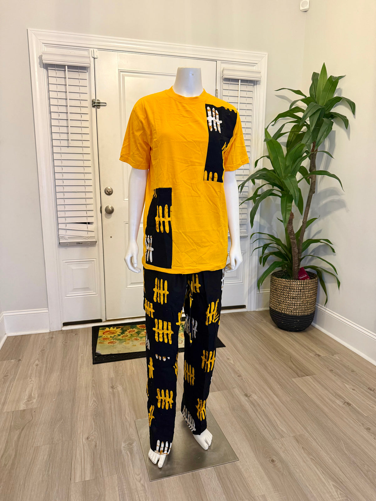 African Print Ankara T. Shirt Cargo 2p Set