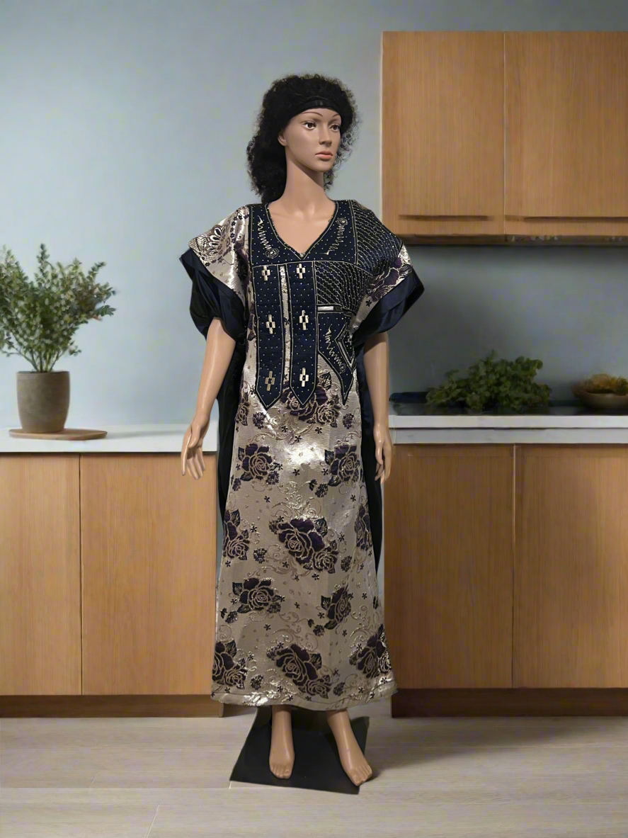 Afro  Lagos Damask Brocade Boubou