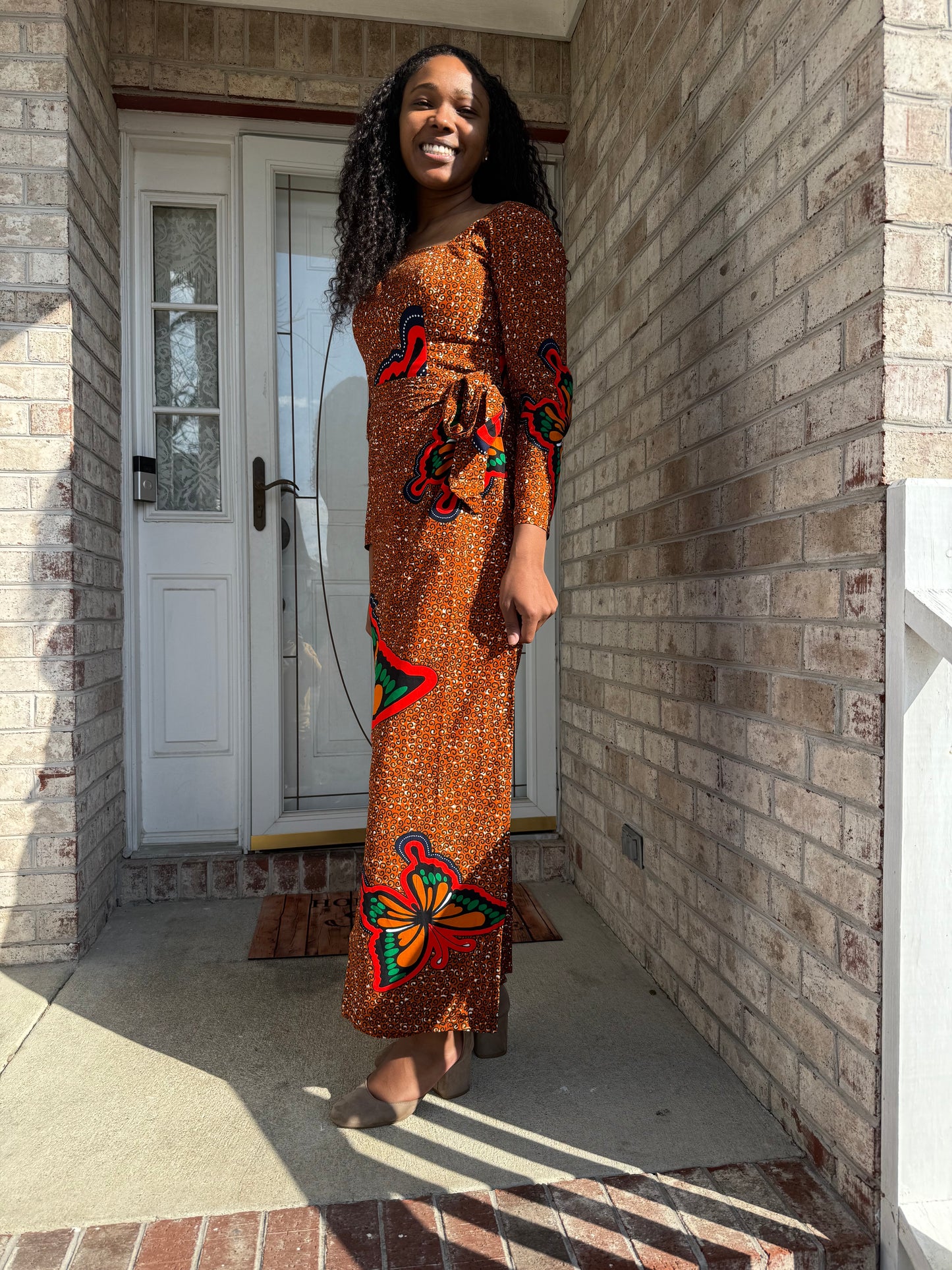 African  Ankara  Wax Print Women Wrapped Dress