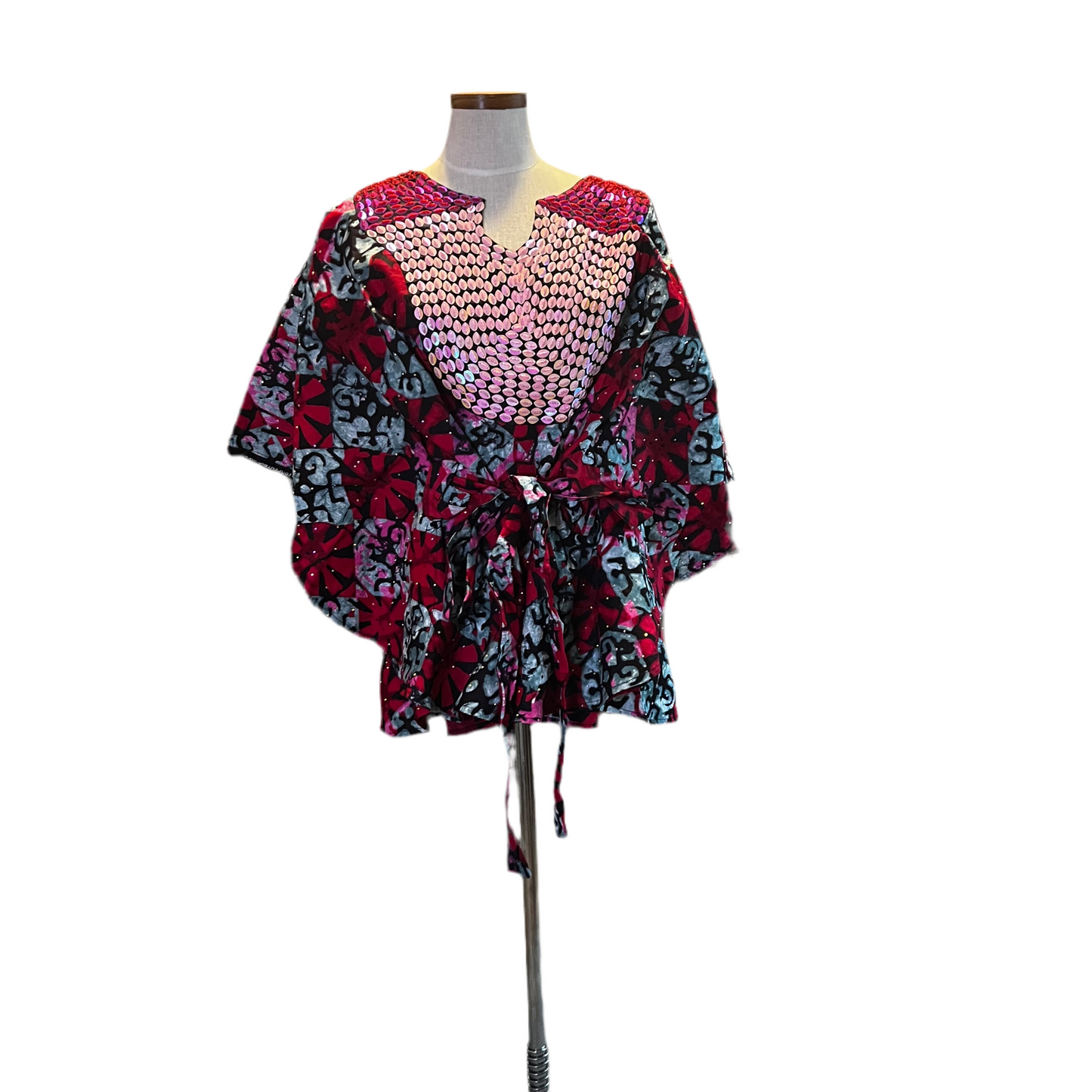 Afro Beaded Ankara Tops/Blouse Style 2