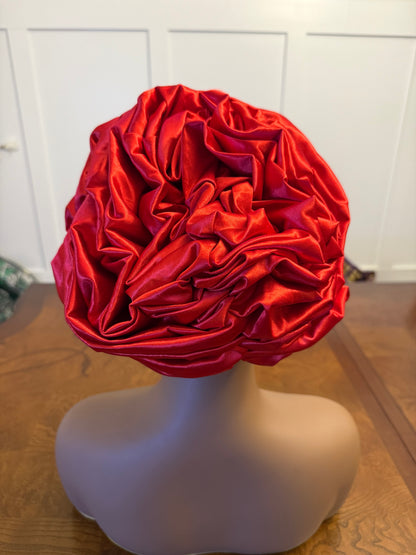 African Damask Flower Shaped Turban /Dastar/Hijab/Chador/Tigno/ headscarf/wrap/Hat