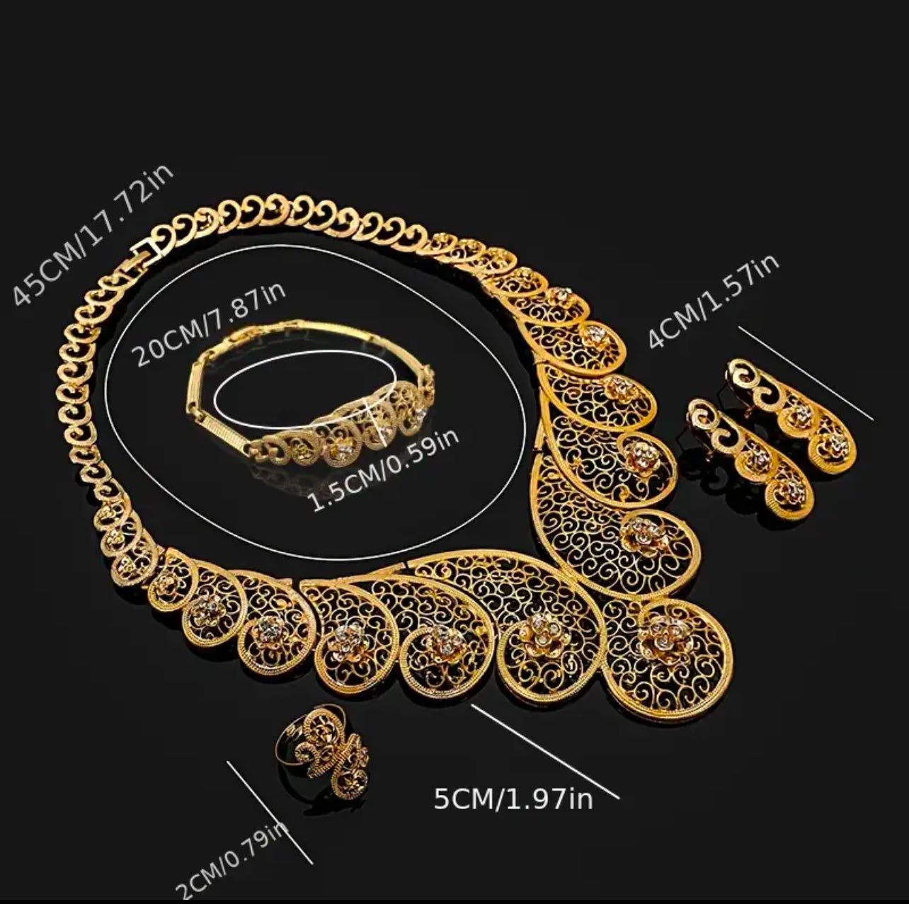 Indian Style Jewelry Set Afro American Outfits