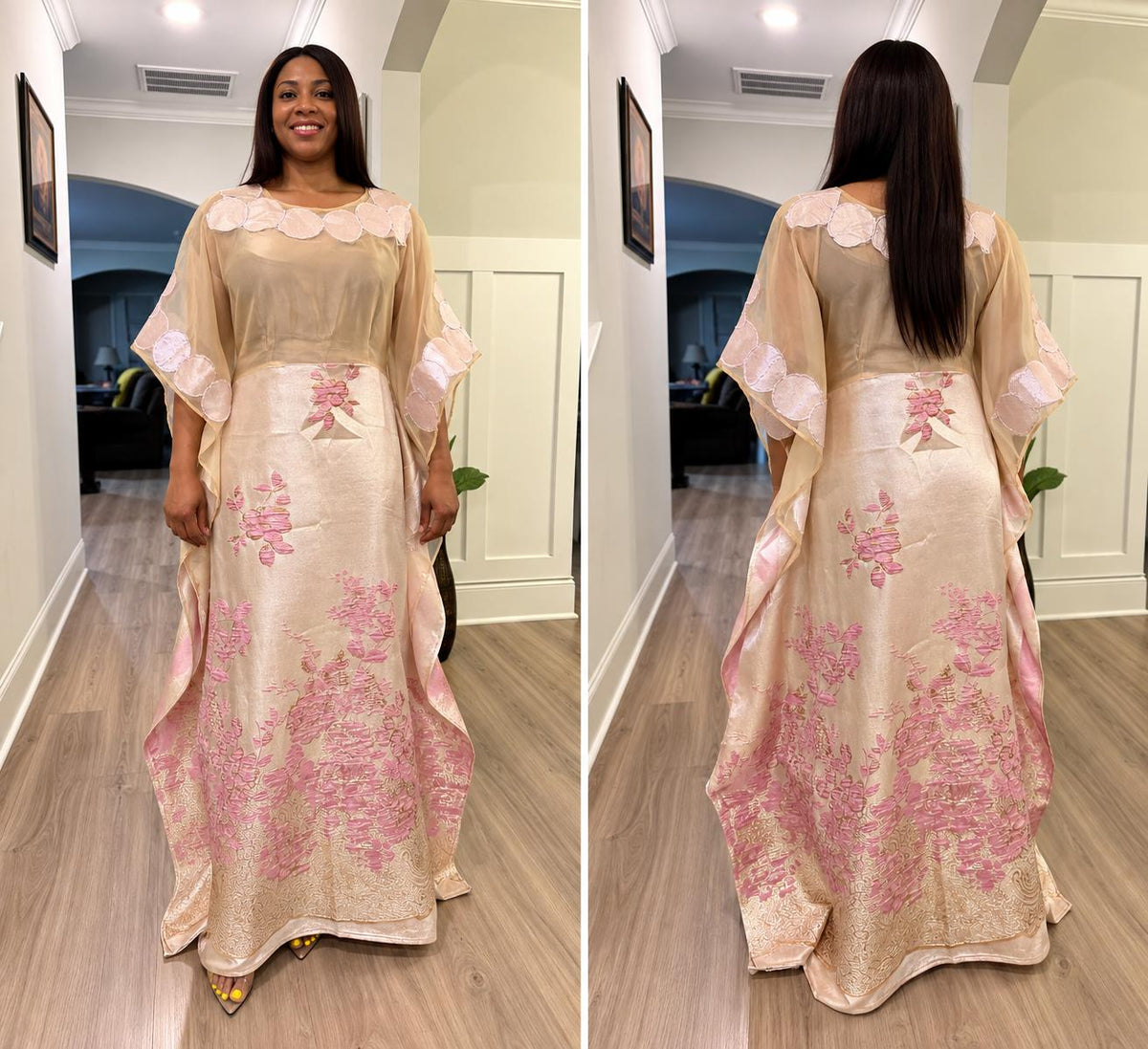 Modern Organza Damask Bubu