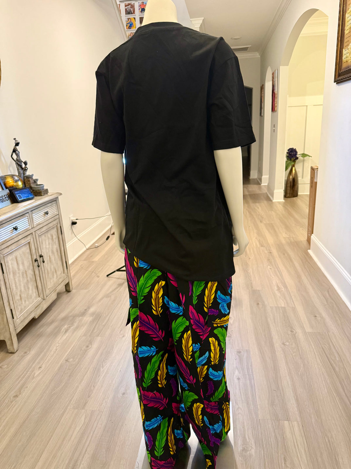 African Print Ankara T. Shirt Cargo 2p Set