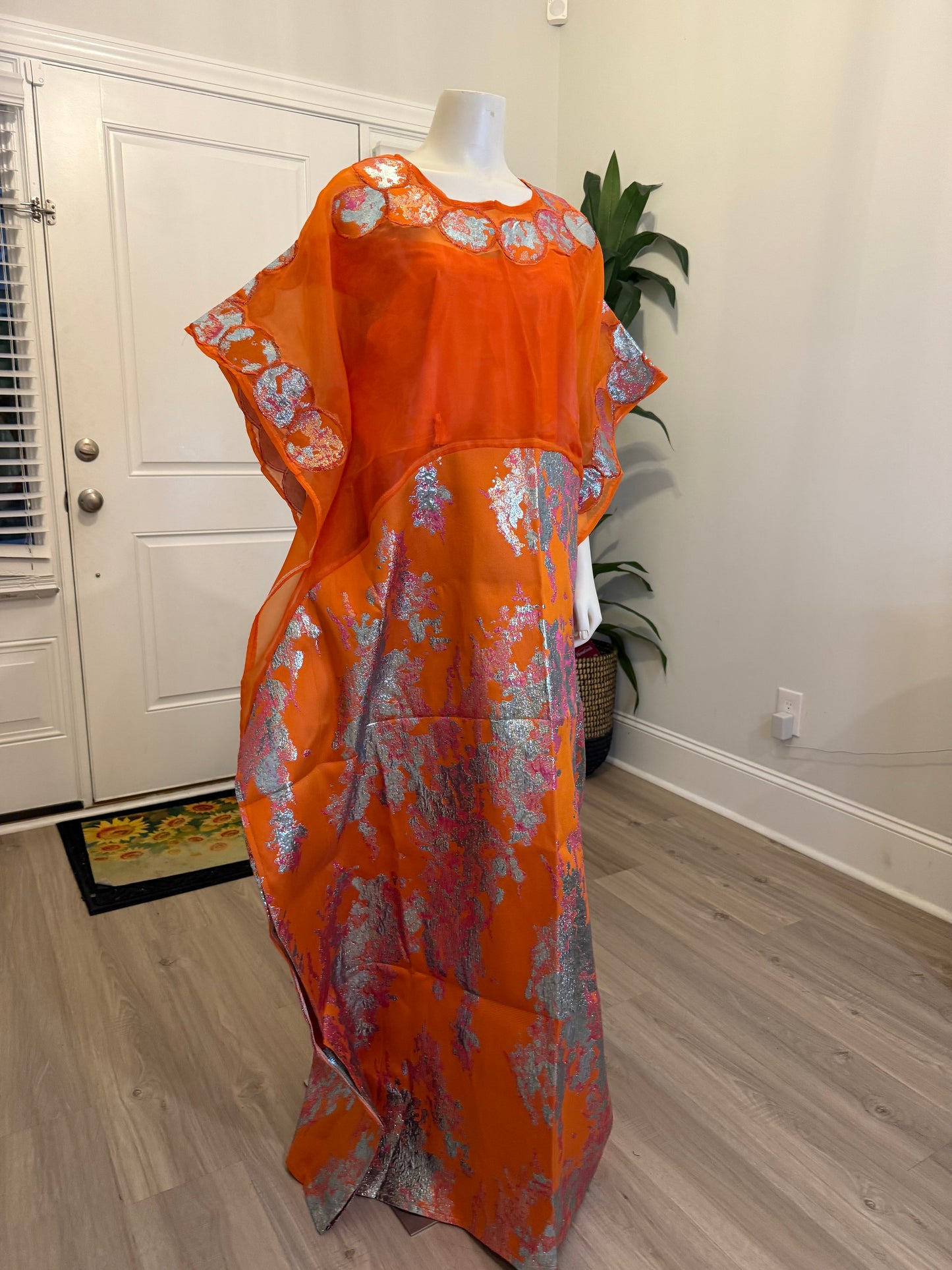 Modern Organza Damask Bubu