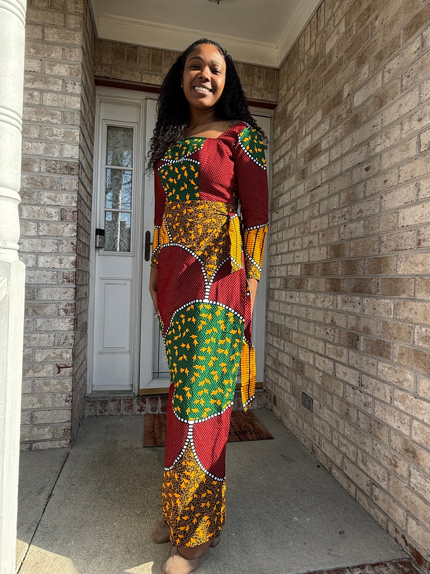 African  Ankara  Wax Print Women Wrapped Dress