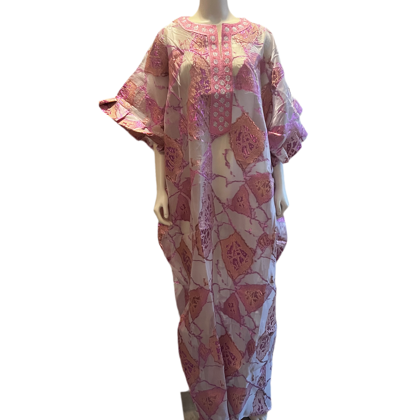 Afro Kayla Damask Brocade Dress