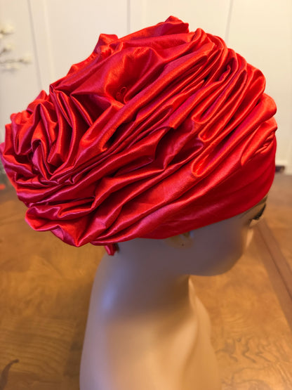 African Damask Flower Shaped Turban /Dastar/Hijab/Chador/Tigno/ headscarf/wrap/Hat