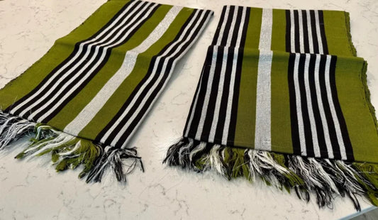 Traditional African Aso-Oke/Kente 2p Set Gele and Ipele