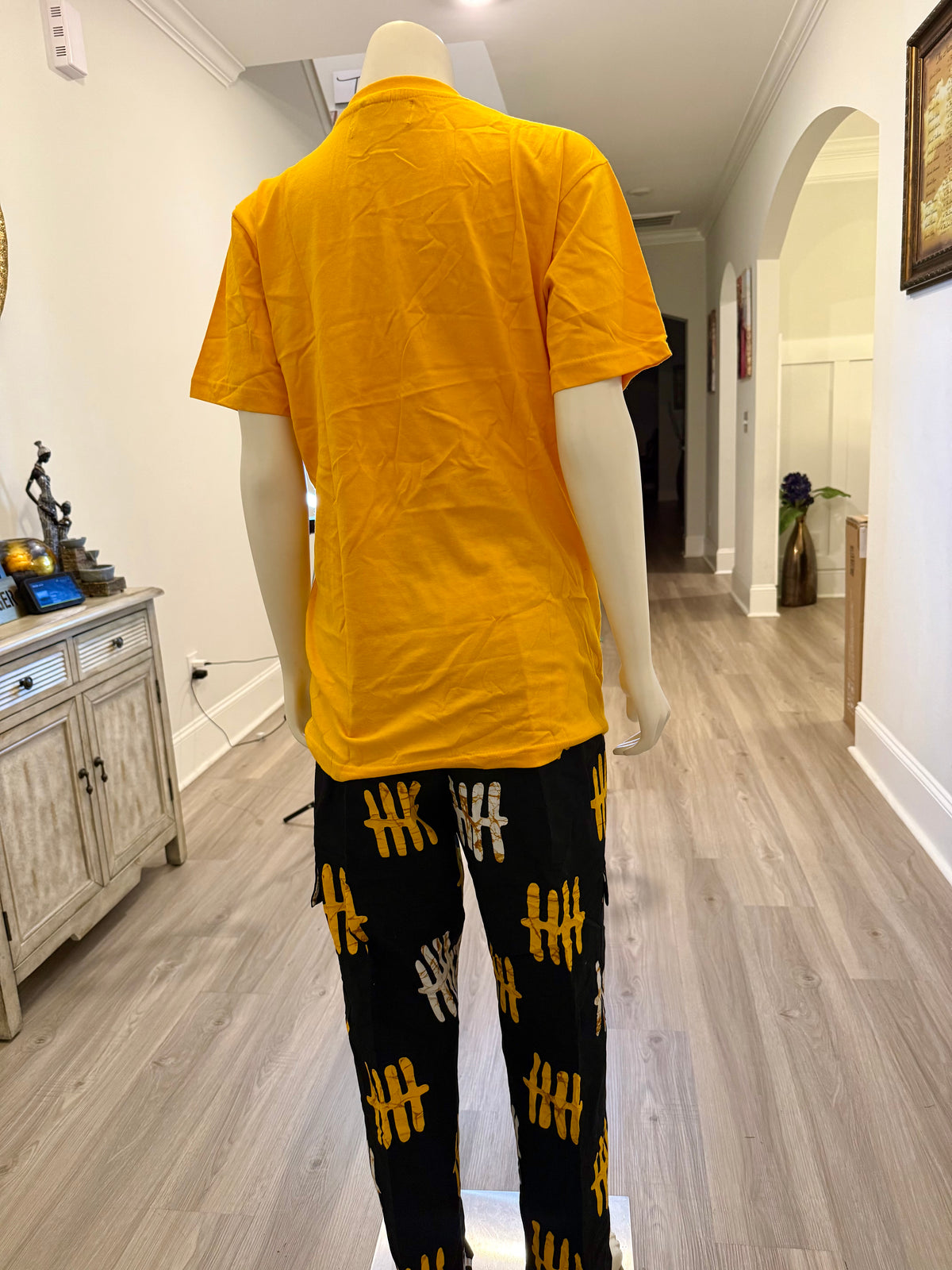 African Print Ankara T. Shirt Cargo 2p Set