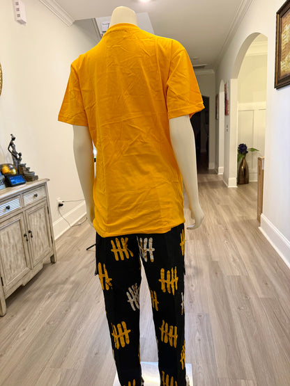 African Print Ankara T. Shirt Cargo 2p Set
