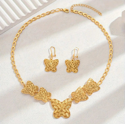 Butterfly Jewelry Set Afro American Outfits
