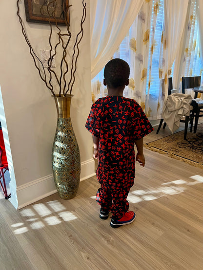Afro Caleb Boys 2P Long Pant Set Afro American Outfits