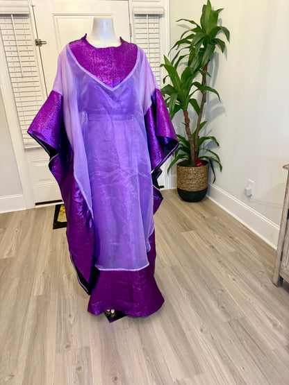 Elegant Rich Aunty Luxurious Damask Boubou
