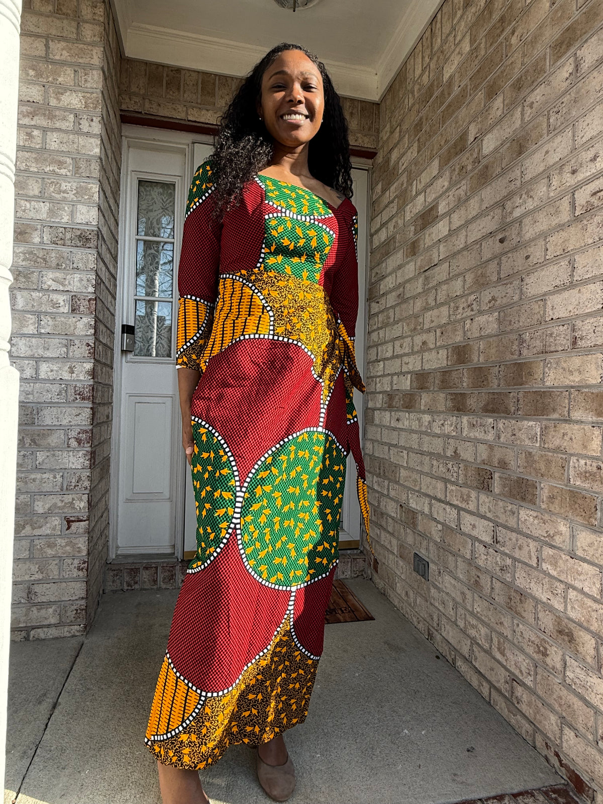 African  Ankara  Wax Print Women Wrapped Dress