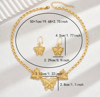 Butterfly Jewelry Set Afro American Outfits