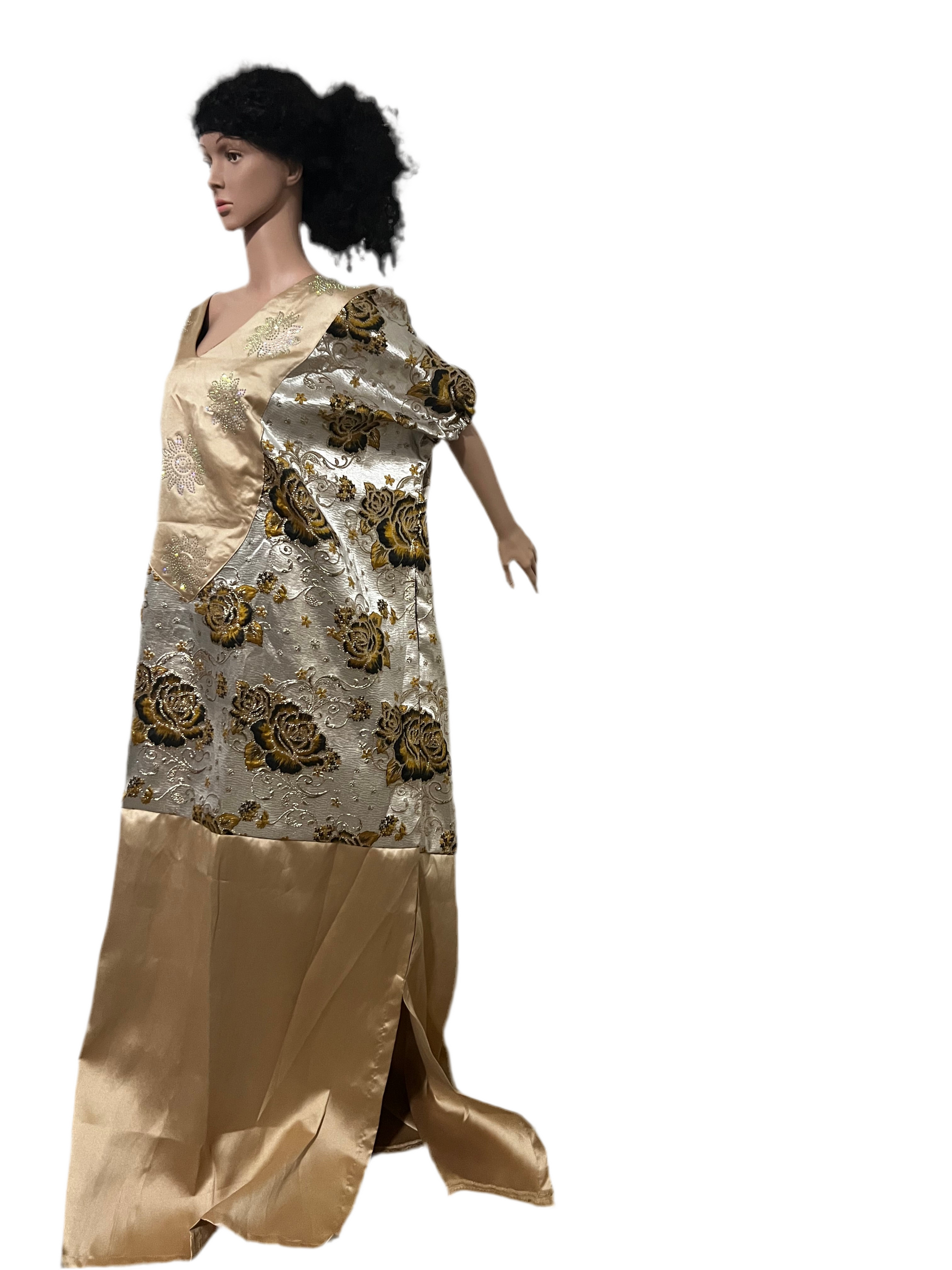 Afro Sharon Mixed Brocade Boubou Afro American Outfits