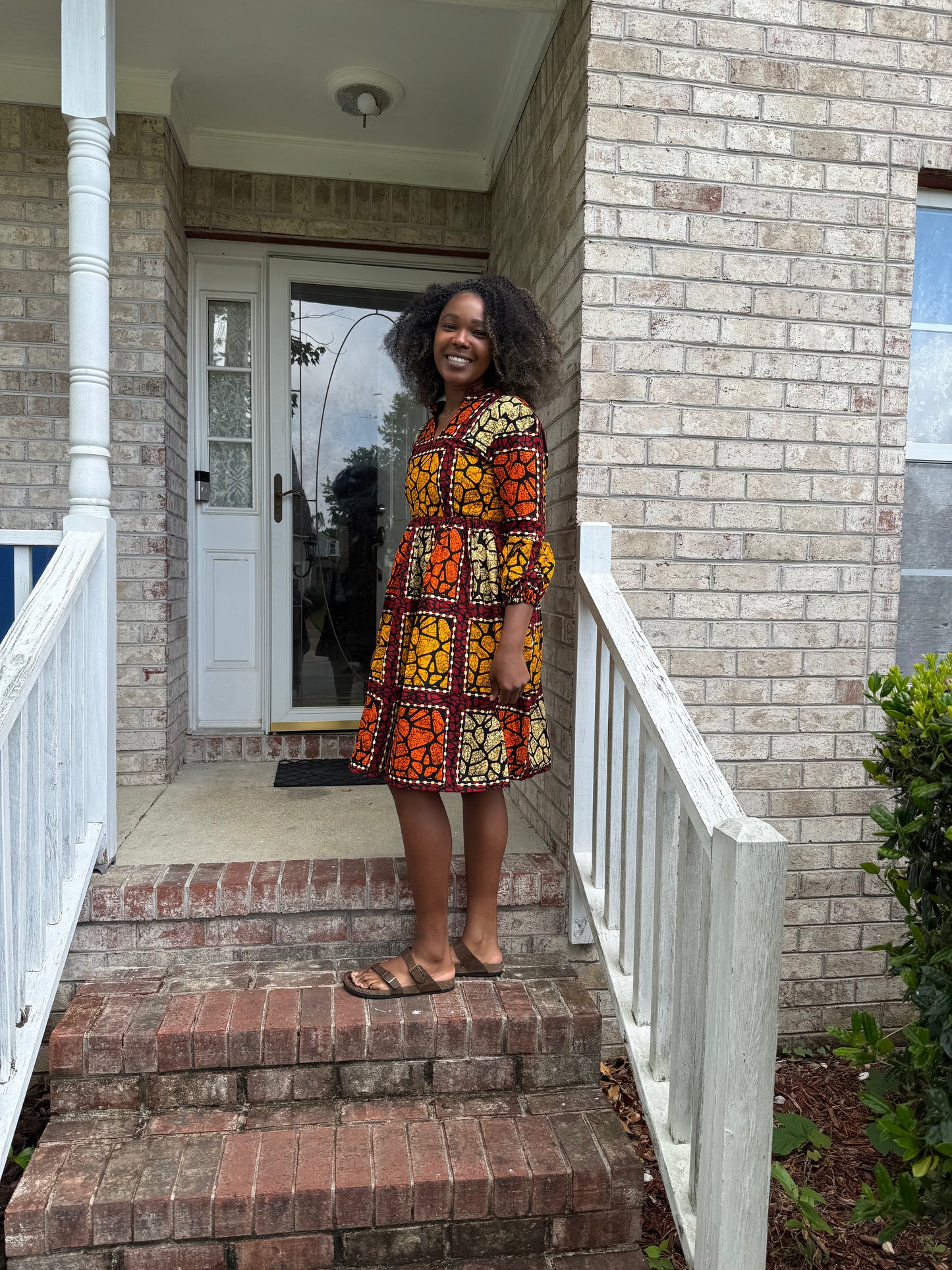 African Print Ankara Afro Tiara Dress Multicolored Dress