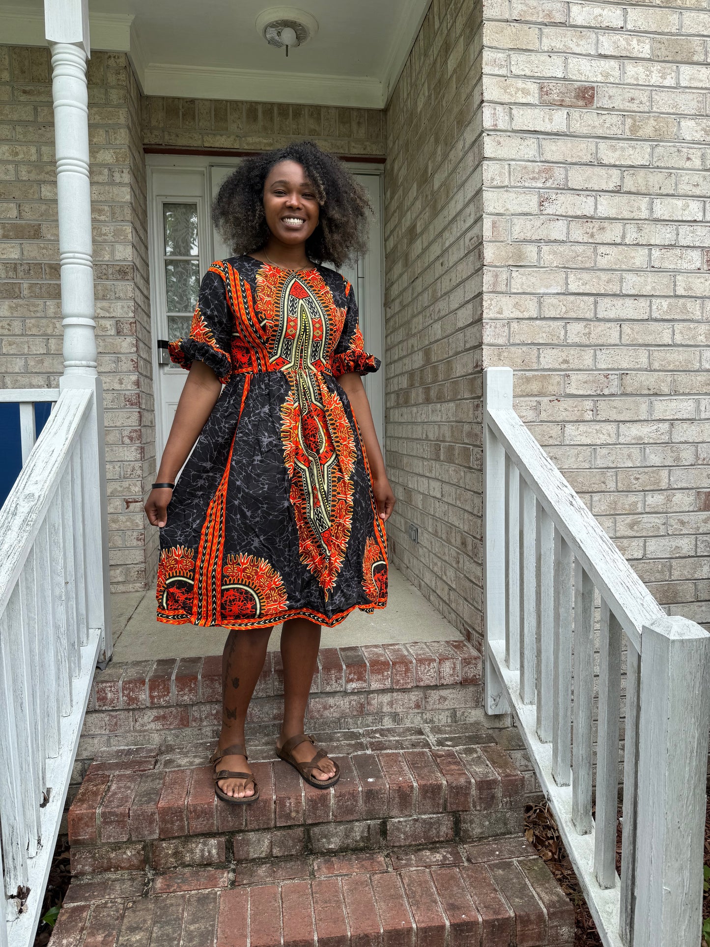 African Ethnic Print Ankara Afro Gabriela Dress