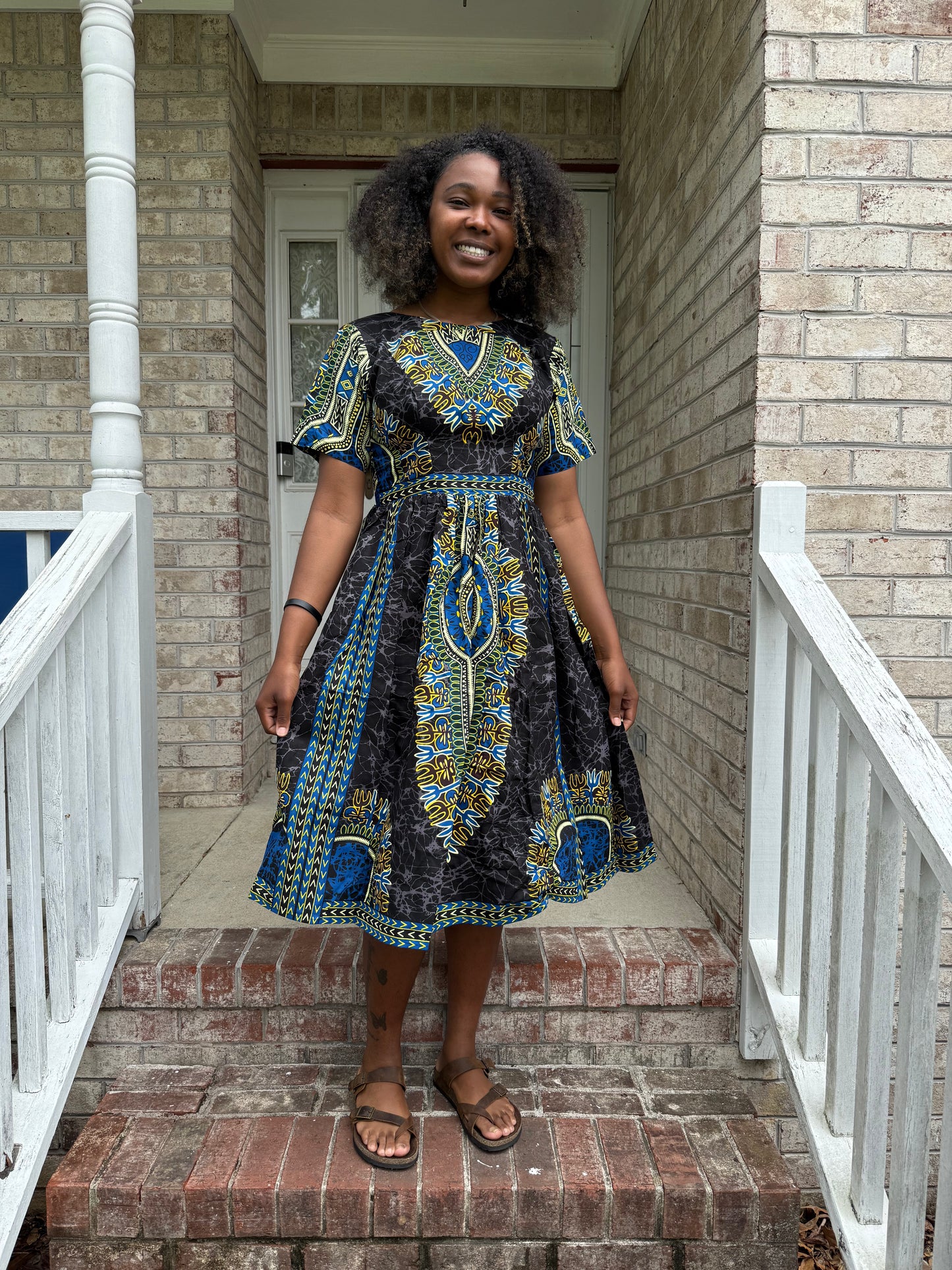 African Ethnic Print Ankara Afro Gabriela Dress