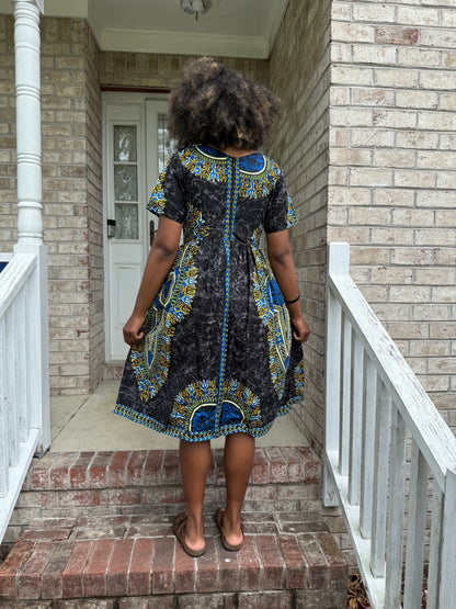 African Ethnic Print Ankara Afro Gabriela Dress