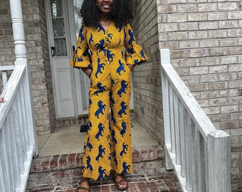 African Wax Print Ankara Triumph Jumpsuit