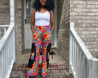 African Ethnic Prints Ankara Cargo/Jogger/Bell Botttom/ Designed Pants Afro American Outfits