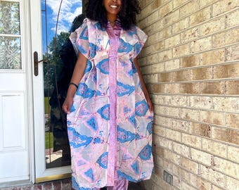 African Luxuy Jaquard Brocade Beaded 2p Pant Set