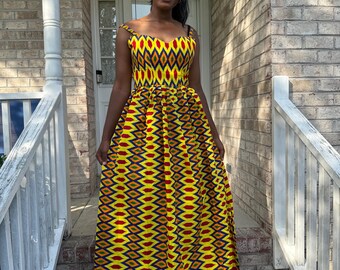 African Ankara Print  Variety Summer   Dress