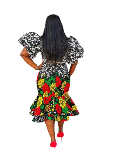 African Print Ankara Elegant Dress