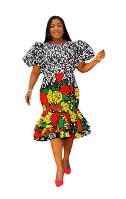 African Print Ankara Elegant Dress