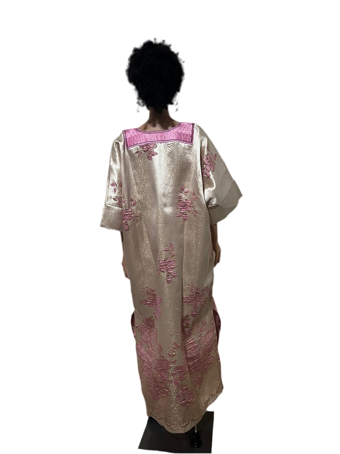 Luxury Damask Brocade Afro  Embroidered Kaftan