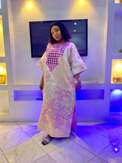 Luxury Damask Brocade Afro  Embroidered Kaftan