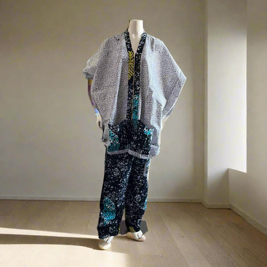 Variety African Print Ankara Cotton Pant Set Afro American Outfits