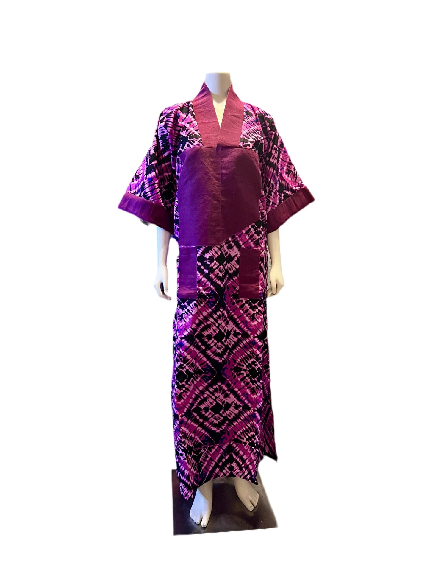 African Print Freestyle Ankara  mixed with Aso-Oke Kaftan Dress
