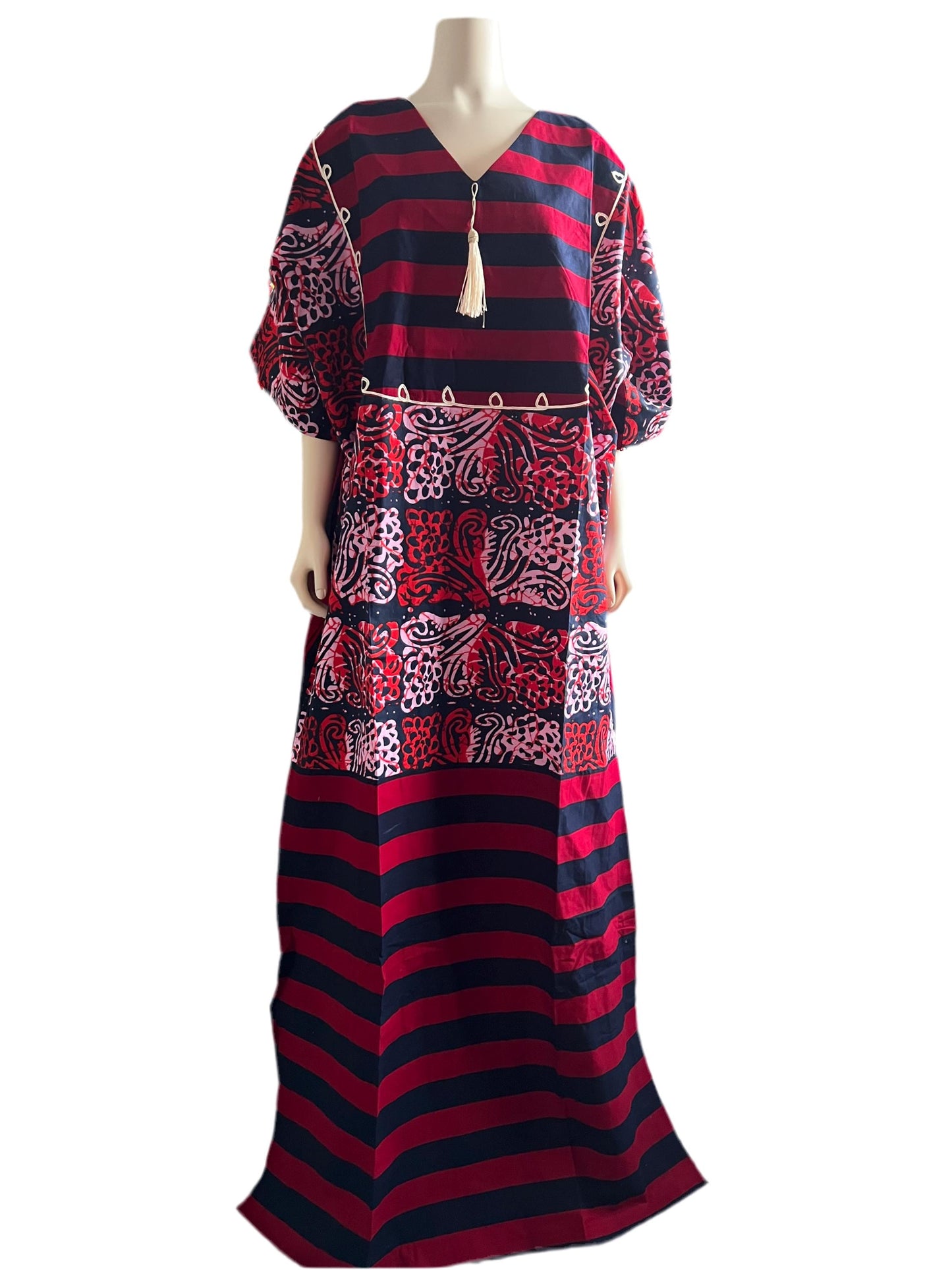 African Ankara Wax Print Unique Freestyle Dress/Kaftan