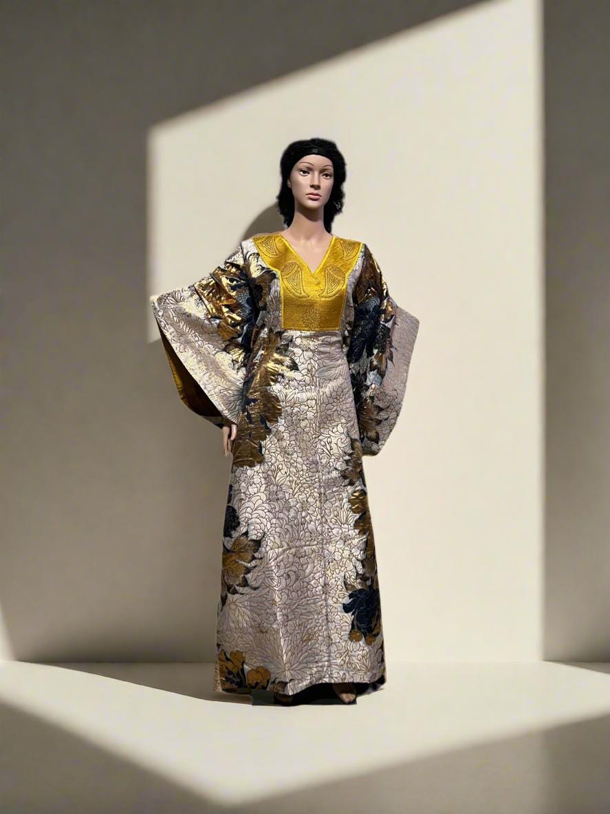 African Luxury Damask Brocade Afro Haddasah Bubu Afro American Outfits