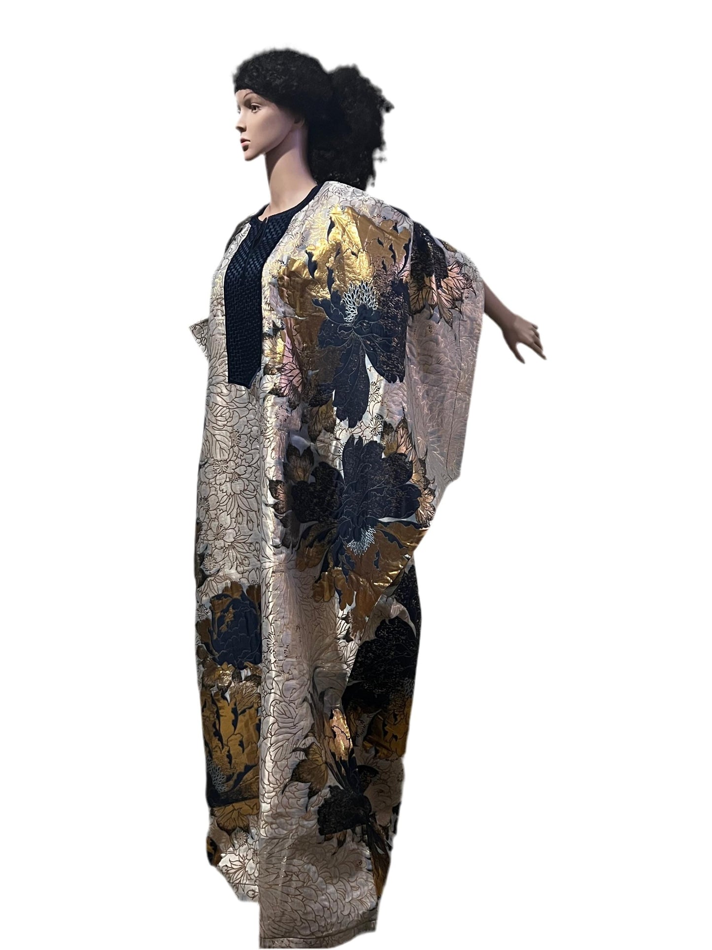 African Luxury Damask Brocade Afro Haddasah Bubu Afro American Outfits