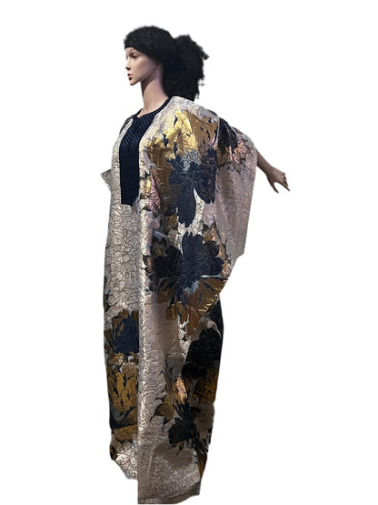 African Luxury Damask Brocade Afro Haddasah Bubu Afro American Outfits