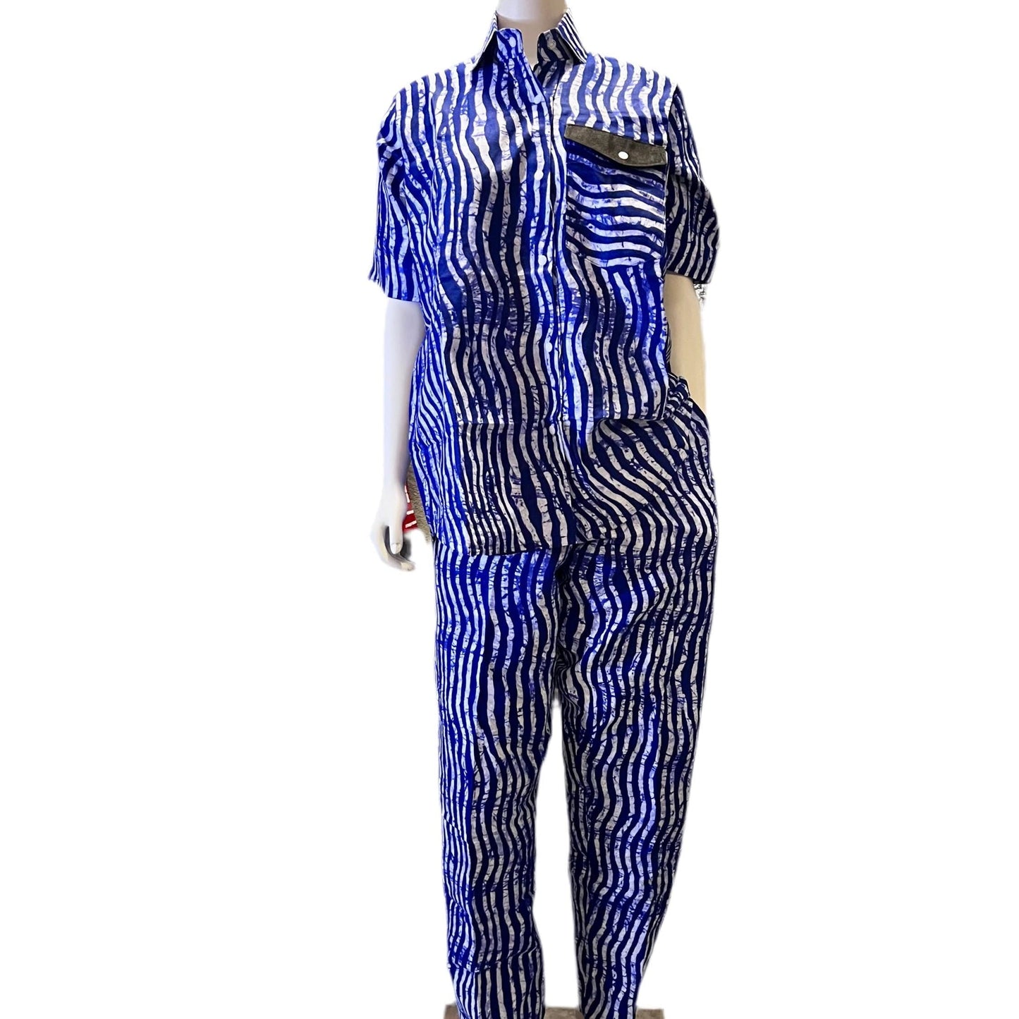Variety African Print Ankara Cotton Pant Set Afro American Outfits