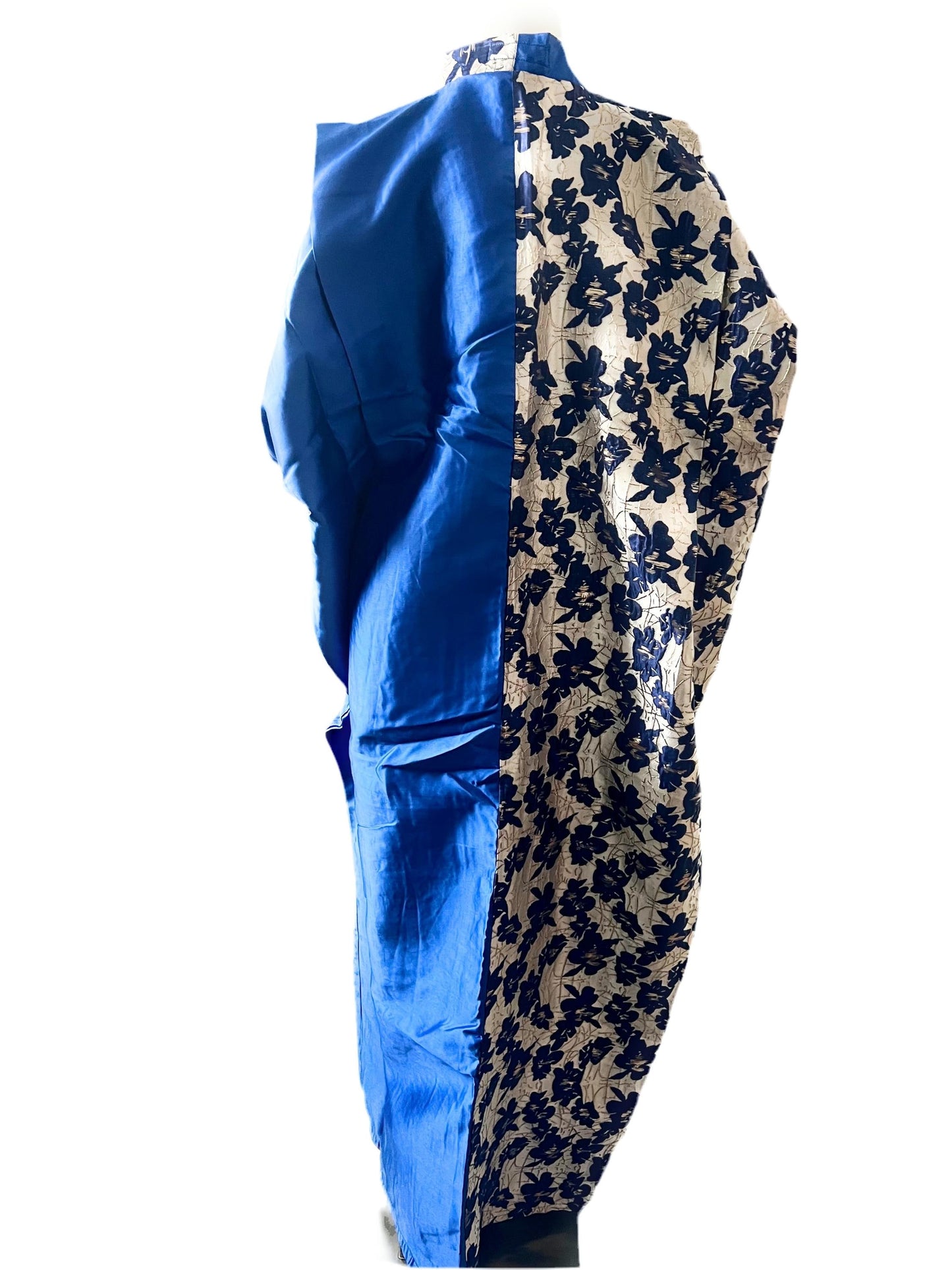 African Luxury Mixed Women Damask Brocade Bubu/ Kaftan Maxi Dress