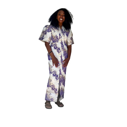 Elegant Damask Brocade fitted Afro Talia Dress